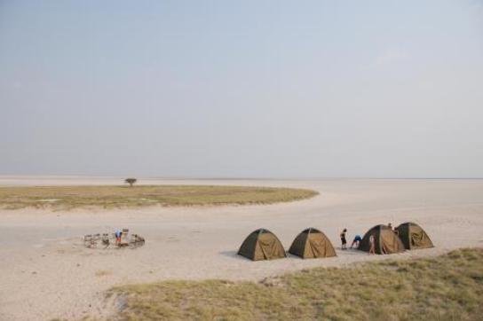 Makgadikgadi Salzpfannen Camping