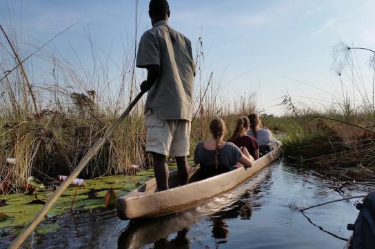 Trip mit dem Mokoro im Okavango Delta