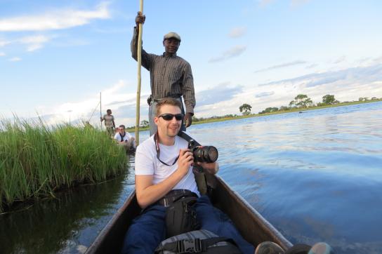 Okavango Delta Botswana - Fahrt mit dem Mokoro
