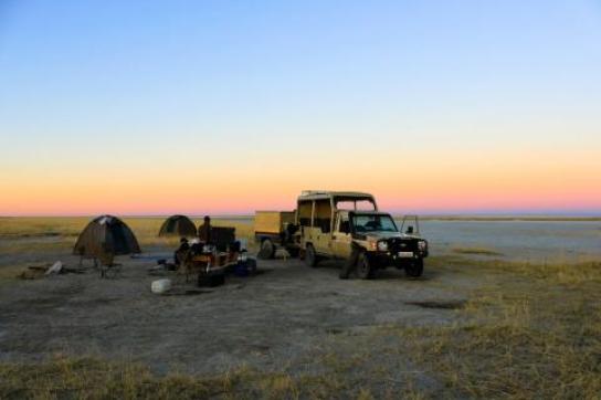 Camping in den Makgadikgadi Pfannen
