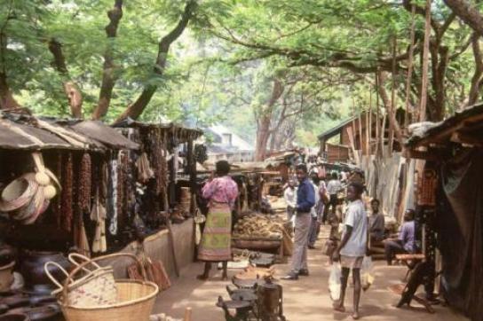 Lokaler Markt in Lilongwe Malawi