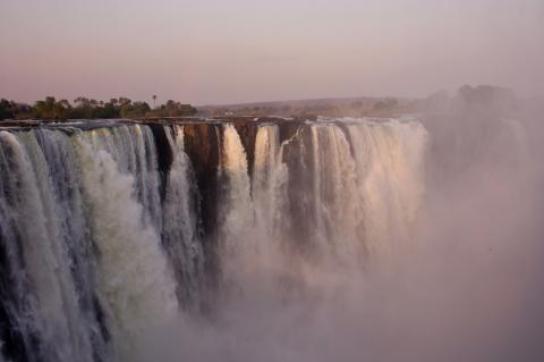 Victoria Falls - Gischt am Wasserfall